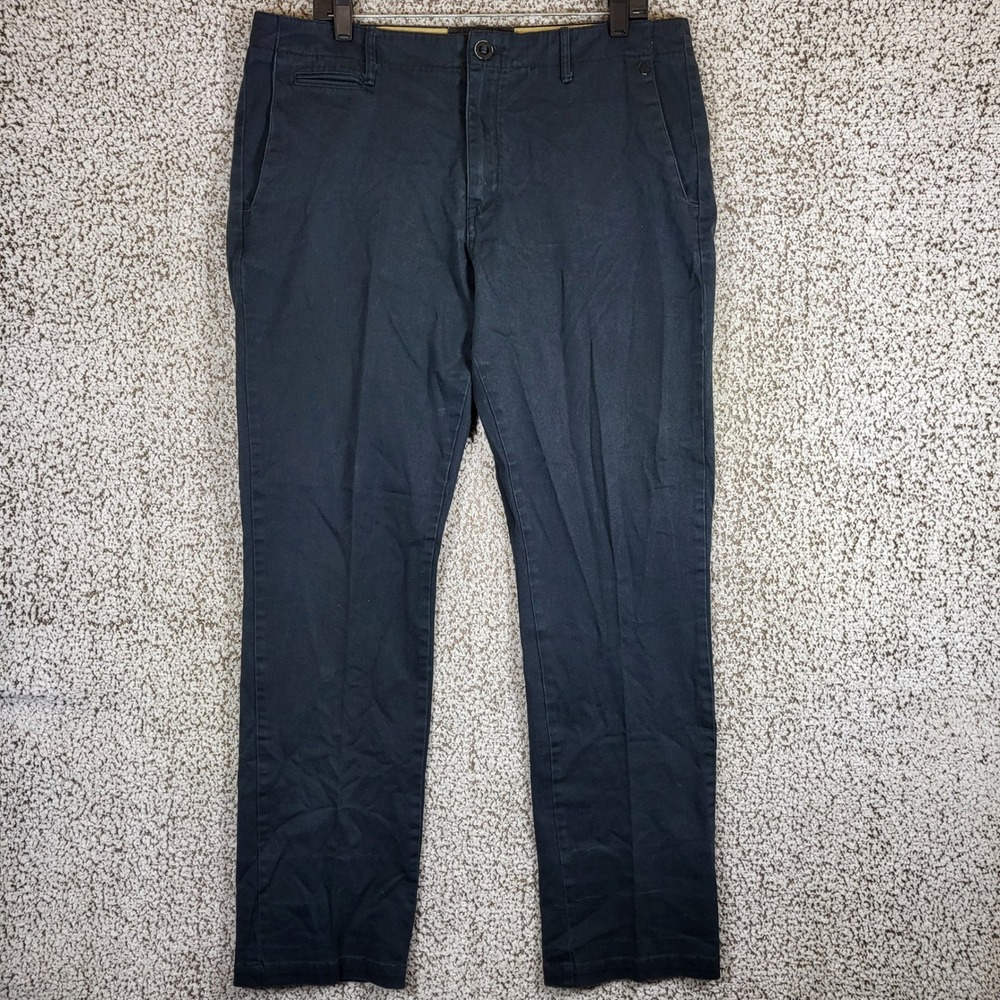Volcom Stillwater Chino Pants‎ Mens XL Black Casual Skate Workwear Trousers